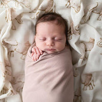 Evie Stretch Swaddle Dusty Pink - Fauve + Co