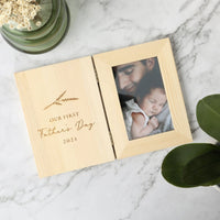Father's Day Photo Frame - Our First Father's Day - Fauve + Co
