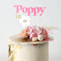 First Birthday Cake Topper - Flower - Fauve + Co