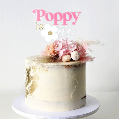 First Birthday Cake Topper - Flower - Fauve + Co
