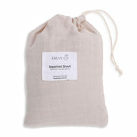 Flax Essentials Cotton Bassinet Sheet - Fauve + Co