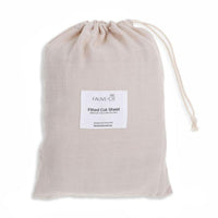 Flax Essentials Cotton Cot Sheet - Fauve + Co