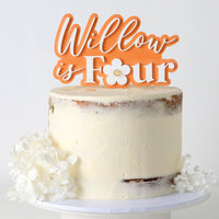 Flower Birthday Cake Topper - Fauve + Co