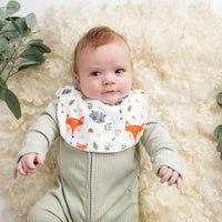 Fox Print Baby Bib - Fauve + Co