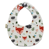 Fox Print Baby Bib - Fauve + Co