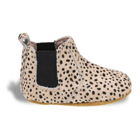 Gigi Leopard Leather Boots - Fauve + Co