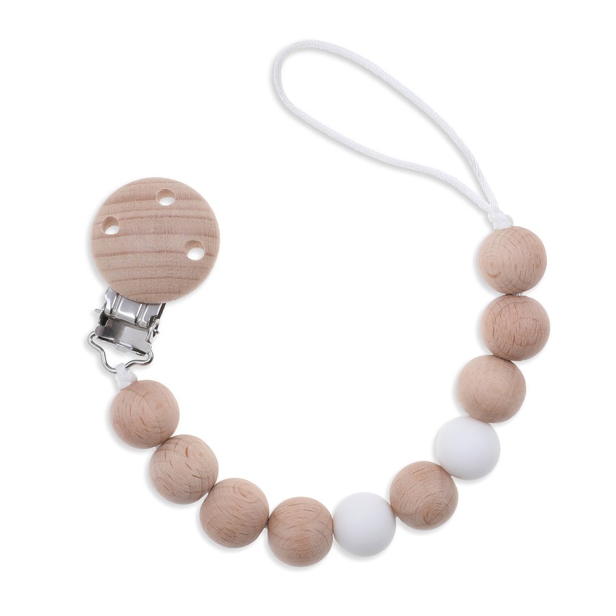 Halo Beaded Dummy Chain White - Fauve + Co
