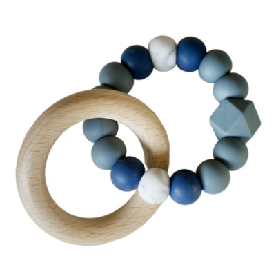 Halo Teething Ring Azure - Fauve + Co