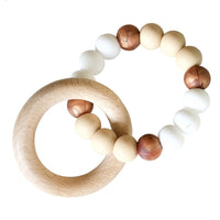 Halo Teething Ring Pebble - Fauve + Co