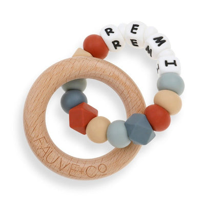Halo Teething Ring Personalised Starfish - Fauve + Co