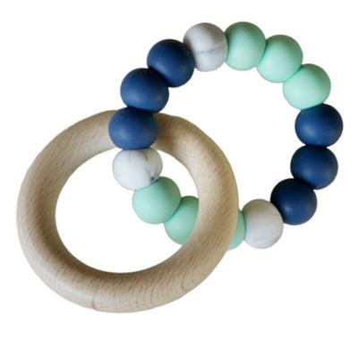 Halo Teething Ring Sea Breeze - Fauve + Co