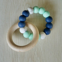 Halo Teething Ring Sea Breeze - Fauve + Co