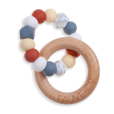 Halo Teething Ring Sunburst - Fauve + Co