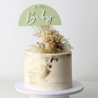 Hello Baby Acrylic Cake Topper - Fauve + Co