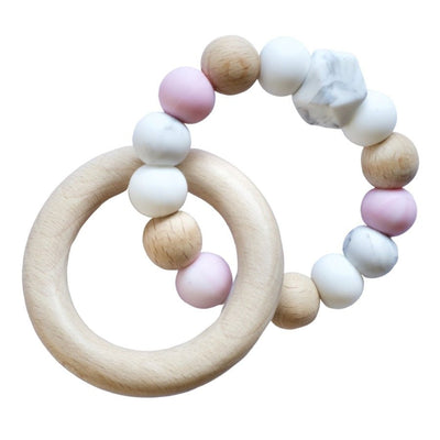 Hex Teething Ring Ballerina - Fauve + Co