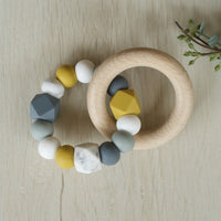 Hex Teething Ring Meadow - Fauve + Co