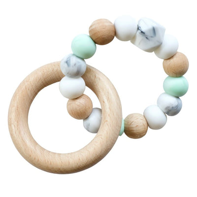 Hex Teething Ring Mint - Fauve + Co