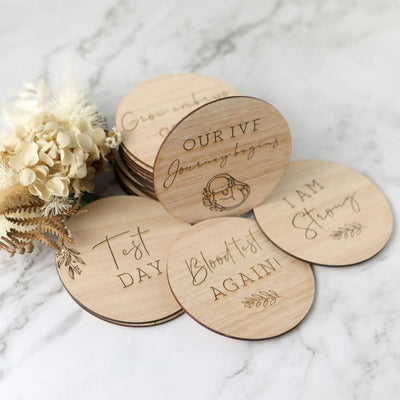 IVF Wooden Milestone Disc Set - Fauve + Co