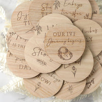 IVF Wooden Milestone Disc Set - Fauve + Co