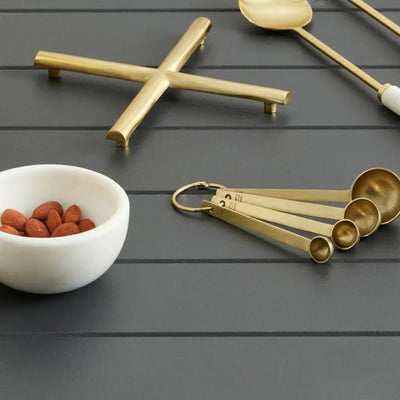 Laton Stainless Steel Meausuring Spoons Gold - Fauve + Co