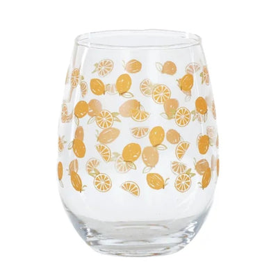 Lemons Glass Tumbler - Fauve + Co