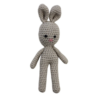 Lulu Crochet Bunny Taupe - Fauve + Co