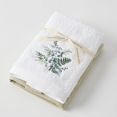 Maidenhair Hand Towel Set of 2 - Fauve + Co