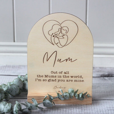 Mother's Day Sign - Glad You're Mine - Fauve + Co