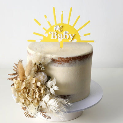 Oh Baby Sunshine Cake Topper - Fauve + Co