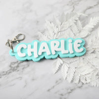 Personalised Acrylic Bag Tag - 3D - Fauve + Co