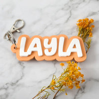 Personalised Acrylic Bag Tag - 3D - Fauve + Co