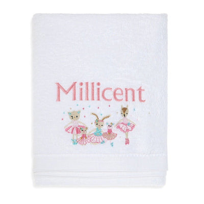Personalised Ballerina Baby Towel - Fauve + Co