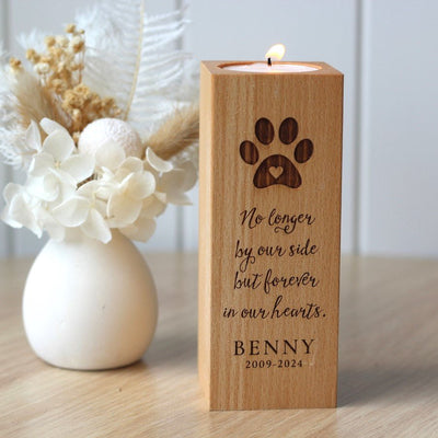 Personalised Dog Memorial Tea Light - In Our Hearts - Fauve + Co