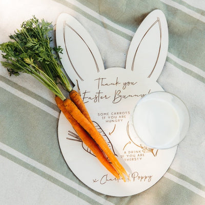 Personalised Easter Bunny Treats Board - Thank you - Fauve + Co