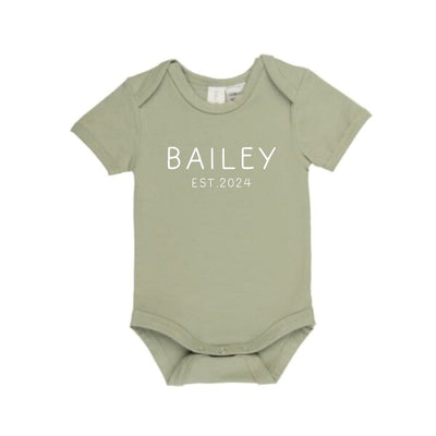 Personalised Elementary Name Romper - Fauve + Co