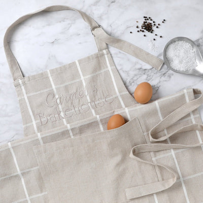 Personalised Greenland Cotton Apron Taupe - Fauve + Co