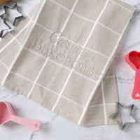 Personalised Greenland Cotton Tea Towel Taupe - Fauve + Co