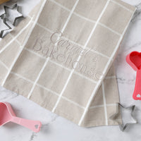 Personalised Greenland Cotton Tea Towel Taupe - Fauve + Co