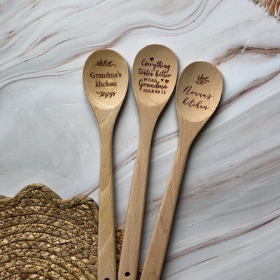 Personalised Mother's Day Wooden Spoon - Fauve + Co