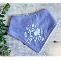 Personalised My First Easter Bandana Bib - Lilac - Fauve + Co