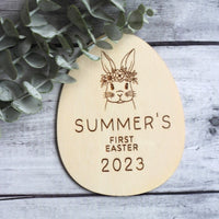Personalised My First Easter Disc - Bunny - Fauve + Co