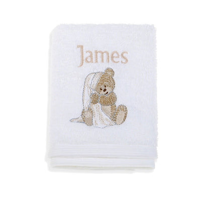Personalised Notting Hill Bear Face Washer - Fauve + Co