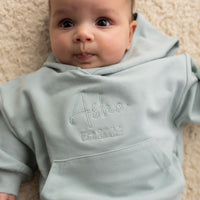 Personalised Organic Hoodie Seafoam - Fauve + Co