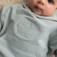 Personalised Organic Hoodie Seafoam - Fauve + Co