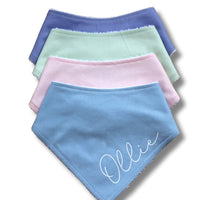 Personalised Pastel Bandana Bibs - Fauve + Co