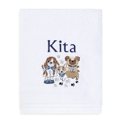 Personalised Pawsome Baby Towel - Fauve + Co