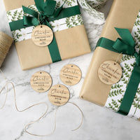 Personalised "Something To" Christmas Gift Tags - Leaf - Fauve + Co