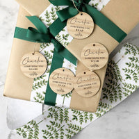 Personalised "Something To" Christmas Gift Tags - Leaf - Fauve + Co