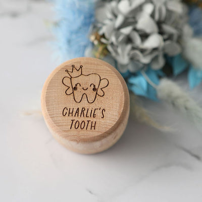 Personalised Tooth Fairy Box - Crown - Fauve + Co