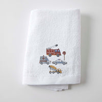 Personalised Transport Baby Towel - Fauve + Co